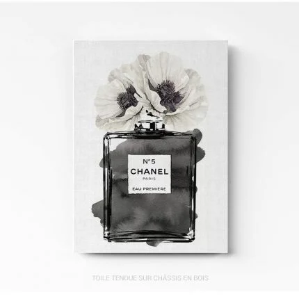 Tableau parfum Chanel 5 sur toile