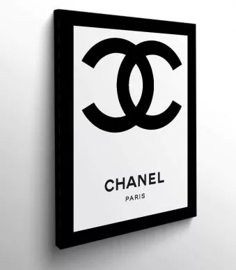 tableau-frame-photo-cadre-chanel-logo