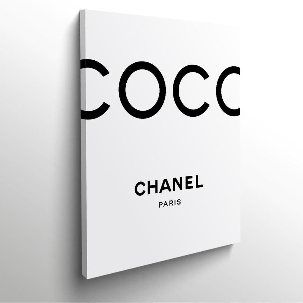 Tableau Métal Coco Chanel - Tableau métal décoration - Cadres Concept