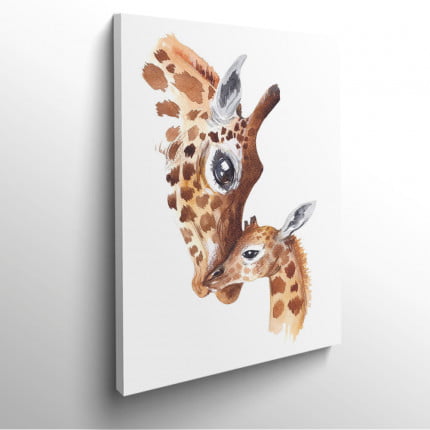 tableau-frame-photo-cadre-giraffe-bebe-dessin