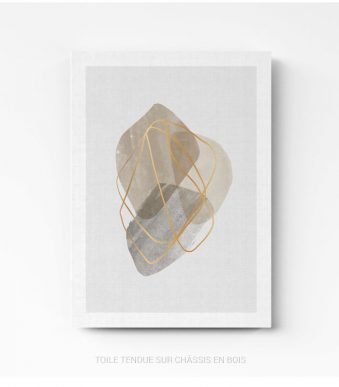 Tableau Design Line Art Aquarelle sur toile