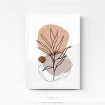 Tableau Design Line Art Flower sur plexi