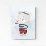 Tableau chambre enfant ourson sur plexi