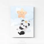 Tableau chambre enfant Panda sur plexi