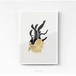 Tableau déco pour cuisine ( ananas or ) sur plexi