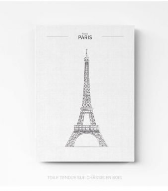 Tableau Tour Eiffel sur toile