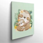 tableau-frame-photo-cadre-bébé-paresseux-enfant-etoile-dessin