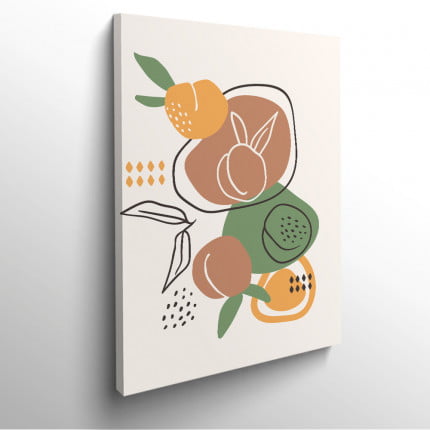 tableau-frame-photo-cadre-cuisine-abricot-dessin
