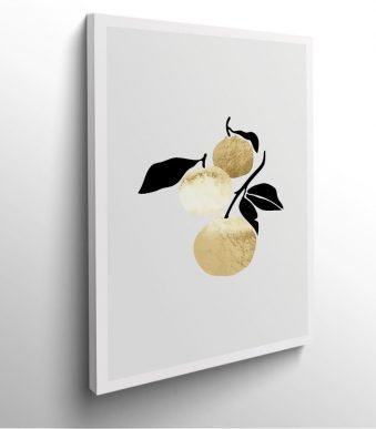 tableau-frame-photo-cadre-cuisine-orange-or-dessin