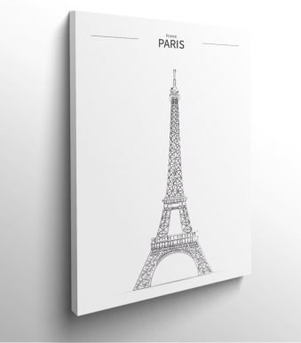 tableau-frame-photo-cadre-design-epuré-Tour-Eiffel-Paris