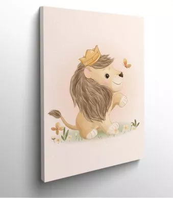 tableau-frame-photo-cadre-lionceau-bebe-dessin lion