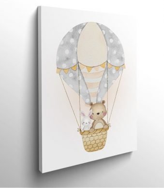 tableau-frame-photo-cadre-montgolfière-bebe-dessin