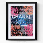 Tableau photo Chanel graffitis art cadre