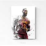 Tableau LeBron James NBA plexi-glass