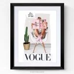 Tableau de marque vogue cadre