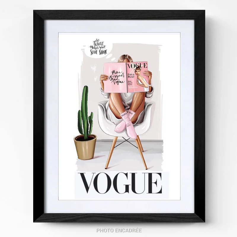Tableau de marque vogue cadre