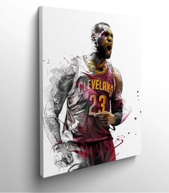 tableau-frame-photo-cadre-basketball-nba-LeBron-James