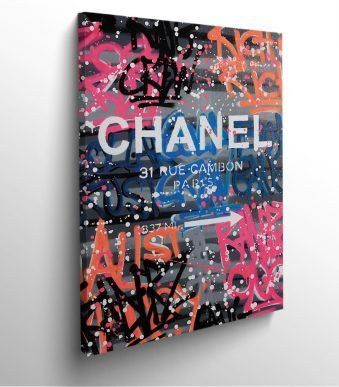 tableau-frame-photo-cadre-chanel-graffity