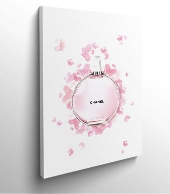 Chanel parfum perfum tableau frame marques de luxe home decor decoration murale cadre photo affiche poster