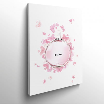 Chanel parfum perfum tableau frame marques de luxe home decor decoration murale cadre photo affiche poster
