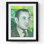 Portrait de Mohammed VI cadre photo