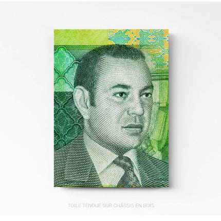 Portrait de Mohammed VI toile