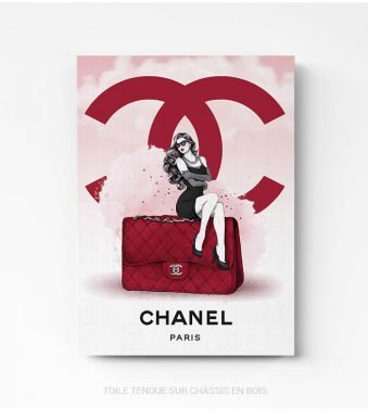 decoration murale Chanel Affiche poster tableau cadre photo