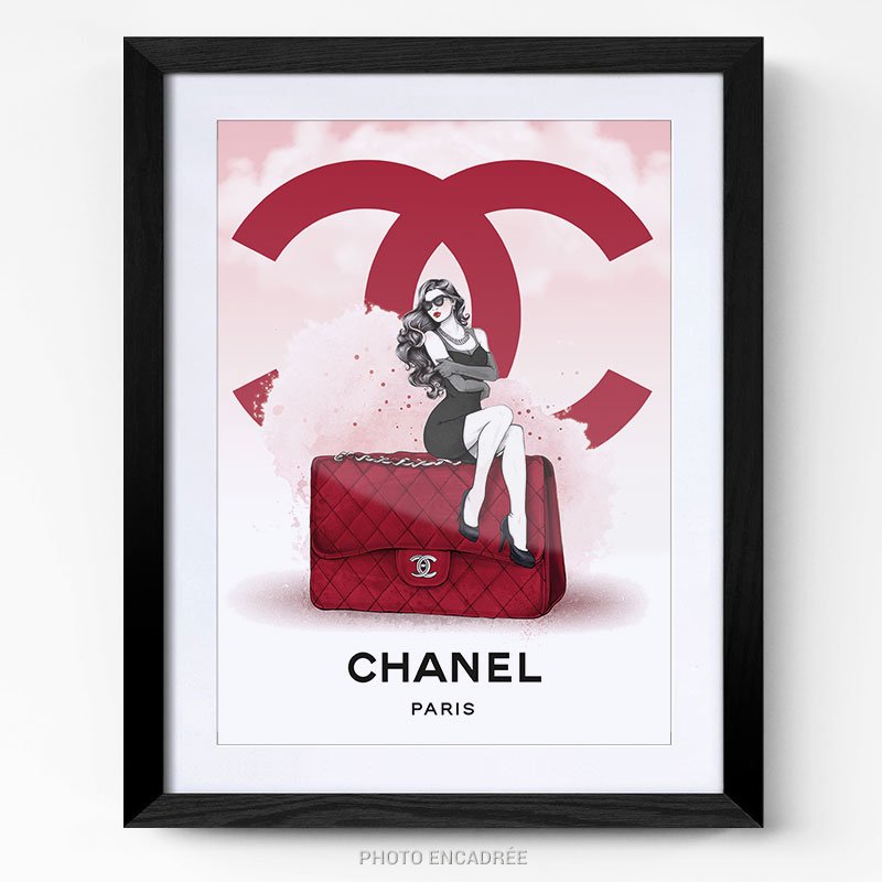 Cadre moderne sur commande 😍😍😍 Chanel - Sadja_Décoration