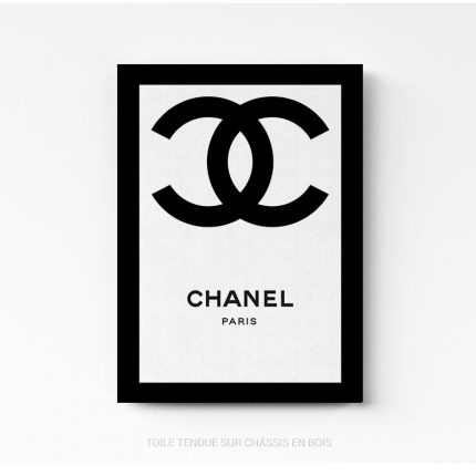 decoration murale Chanel logo Affiche poster tableau cadre photo