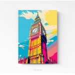 Big Ben London Londres Pop Art photo art home deco décoration murale cadre photo Affiche Poster portrait