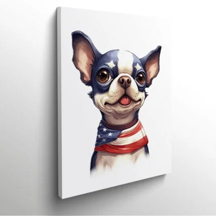 portrait chien Chihuahua chiwawa dog USA amiricain tableau photo home deco decoration murale cadre photo affiche poster
