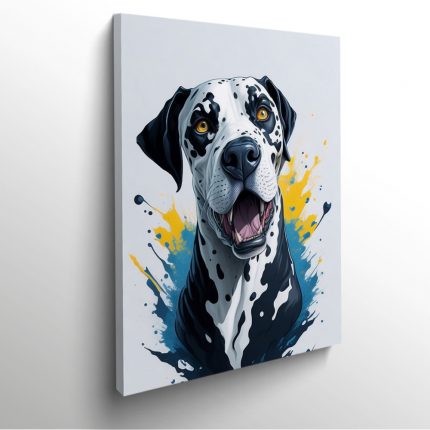 Portrait chien dalmatien dog tableau photo art home deco decoration murale cadre photo affiche poster