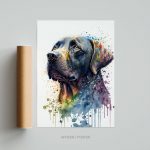portrait chien Labrador retriever dog tableau photo home deco decoration murale cadre photo affiche poster