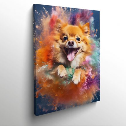 portrait chien spitz nain dog tableau photo home deco decoration murale cadre photo affiche poster