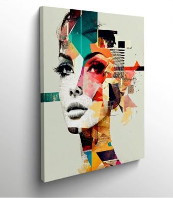 femme art abstrait Woman abstract collage photo art home deco décoration murale cadre photo Affiche Poster portrait