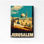 jerusalem Palestine Israël Dôme du Rocher vintage photo art home deco décoration murale cadre photo Affiche Poster portrait