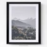 montagnes foret nature mountain forest tableau photo home deco decoration murale cadre photo affiche poster