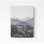 montagnes foret nature mountain forest tableau photo home deco decoration murale cadre photo affiche poster