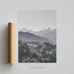 montagnes foret nature mountain forest tableau photo home deco decoration murale cadre photo affiche poster