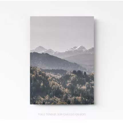 montagnes foret nature mountain forest tableau photo home deco decoration murale cadre photo affiche poster