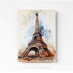 La tour Eiffel Paris Tower France photo art home déco décoration murale cadre photo Affiche Poster portrait