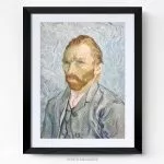 van Gogh Vincent Autoportrait tableau photo art home deco décoration murale cadre photo Affiche Poster portrait