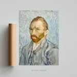 van Gogh Vincent Autoportrait tableau photo art home deco décoration murale cadre photo Affiche Poster portrait