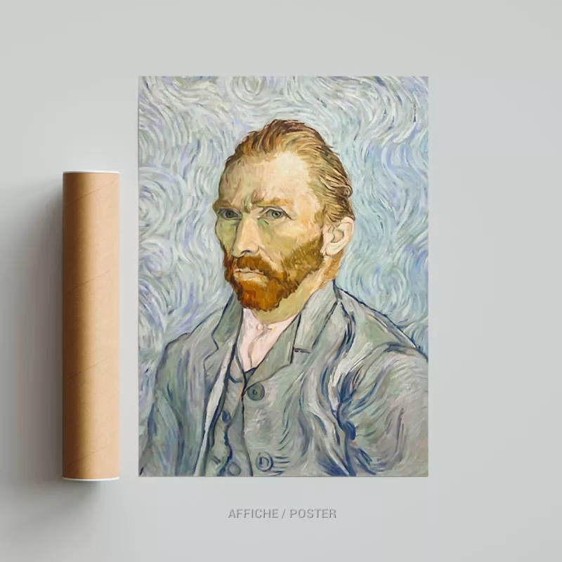 van Gogh Vincent Autoportrait tableau photo art home deco décoration murale cadre photo Affiche Poster portrait