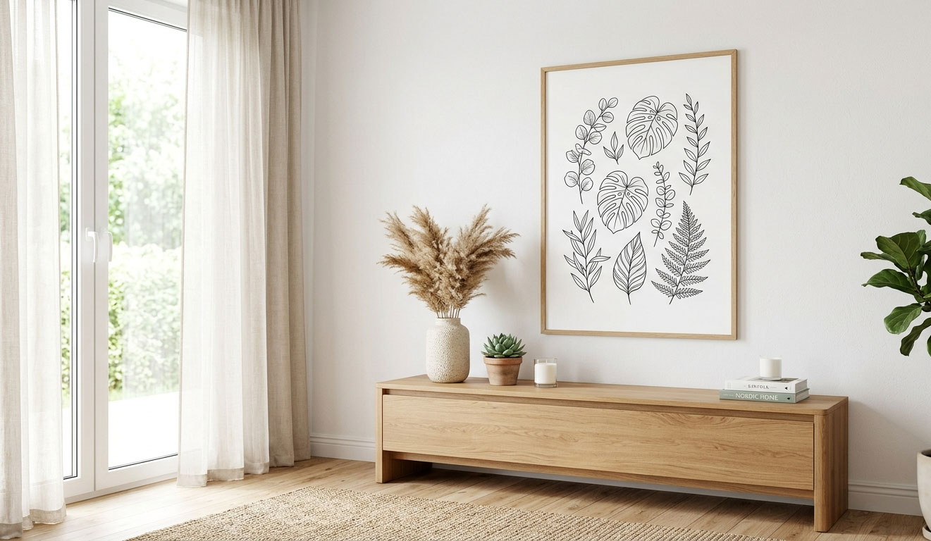 tableau deco scandinave
