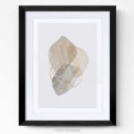 Tableau Design Line Art Aquarelle cadre photo