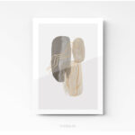 Tableau Design Line Art Aquarelle sur plexi