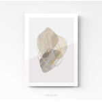 Tableau Design Line Art Aquarelle sur plexi