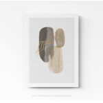 Tableau Design Line Art Aquarelle sur toile