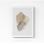 Tableau Design Line Art Aquarelle sur toile